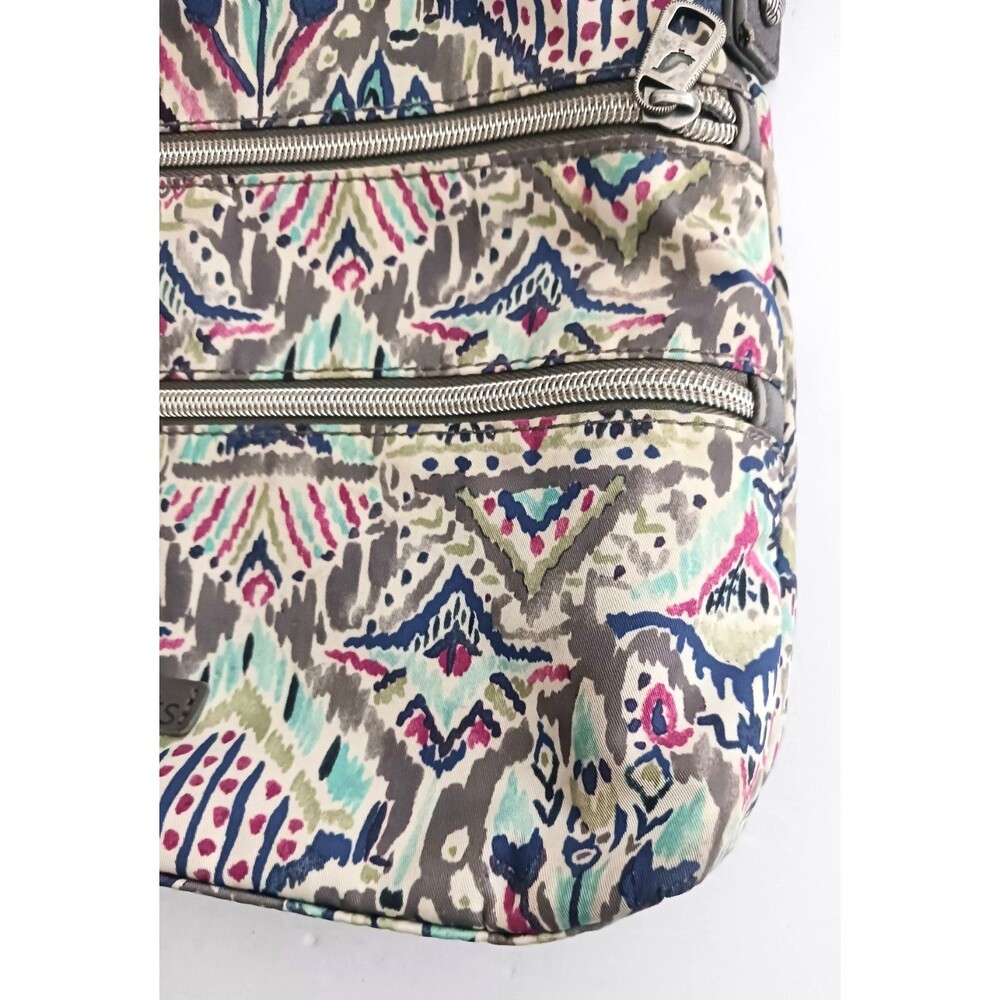 Sakroots Crossbody Artist Circle Printed Nylon Adj Web Strap Lightweight - Picture 9 of 11